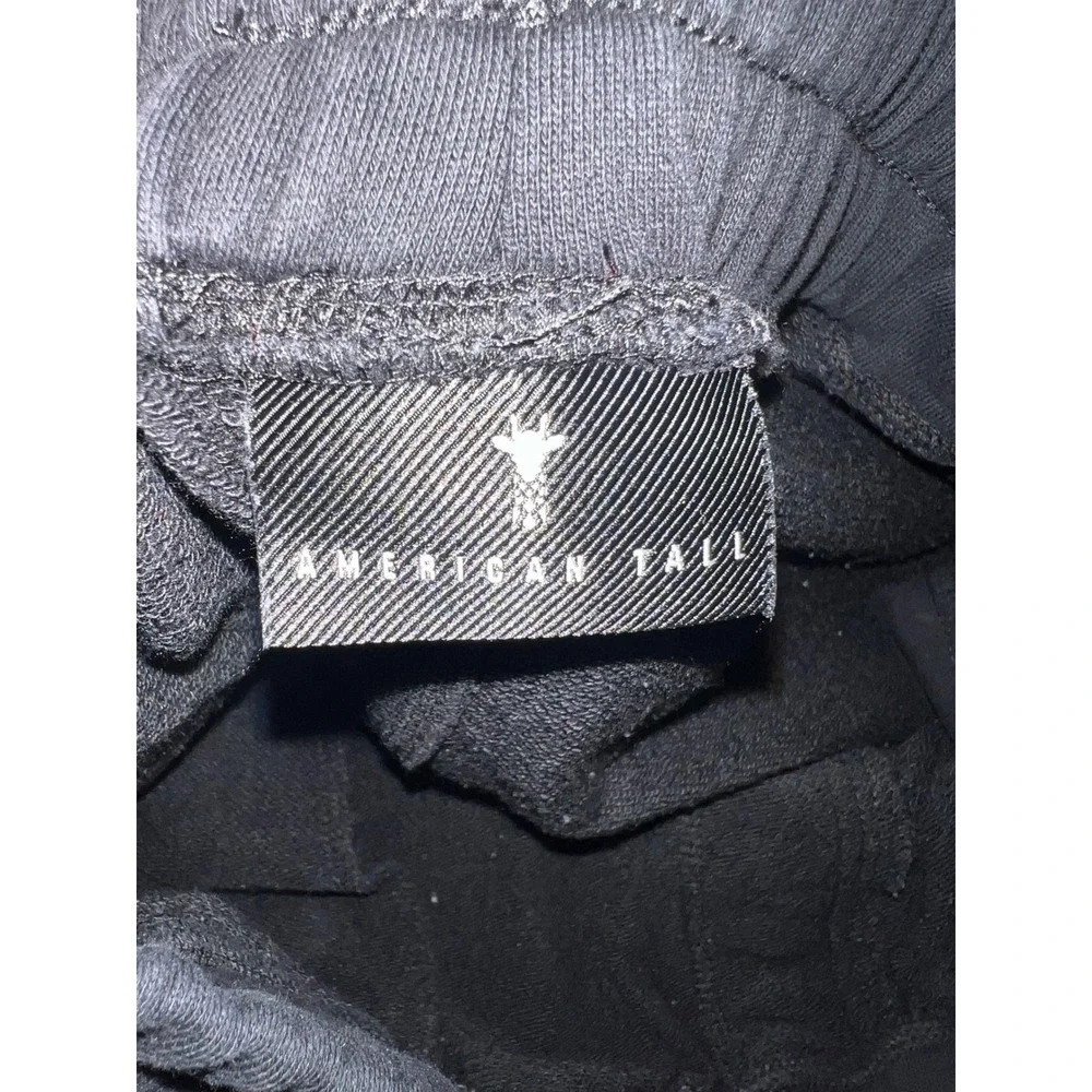 American Tall Joggers Sweatpants Mens Medium Tall Black Drawstring - Picture 3 of 11